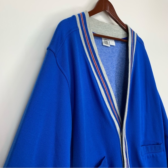 Rare Vintage Sports In Motion Varsity Style Grandpa Sweatshirt Cardigan Sweater - Picture 3 of 16